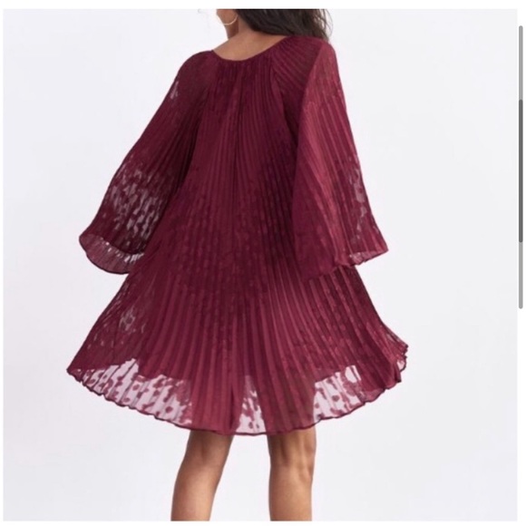 NEW Anthropologie Toulon Polished Pleated Swing Dress size M - Picture 11 of 11